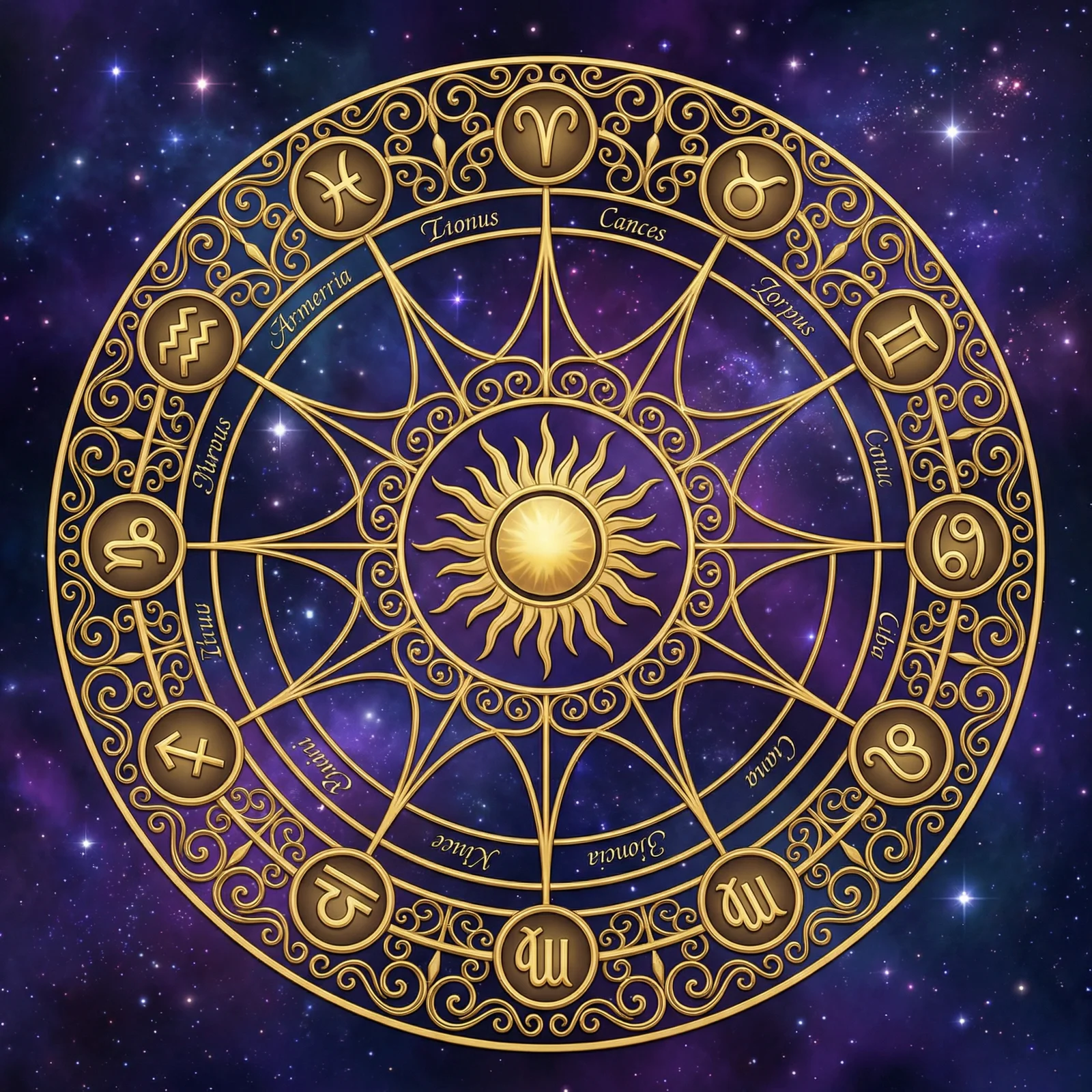 十二宫彩运指数轮盘 - 星象彩运占星馆 - 河内五分彩